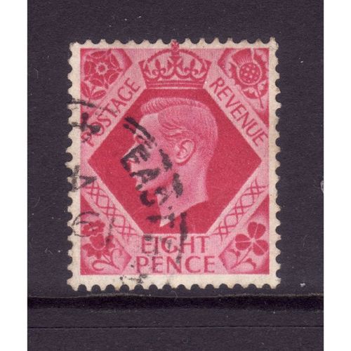 GREAT BRITAIN 1937 SG 472 8d BRIGHT CARMINE FINE USED#2