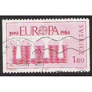 Fa 1287: 1 Kr. 80 red Europa: 25th Anniversary of CEPT.