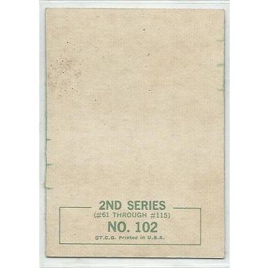 BEATLES 2nd series ' FAB FOUR with crewcuts ' card # 102 .. green back (1964)