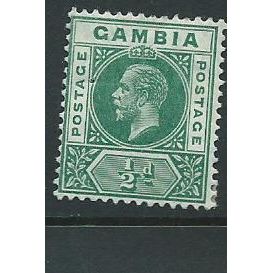 Gambia stamps sg86 hmsg 86 mult crown ca