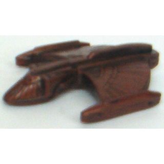 STAR TREK ' MICRO MACHINES' BRONZE ROMULAN SCOUT ship (1990s)