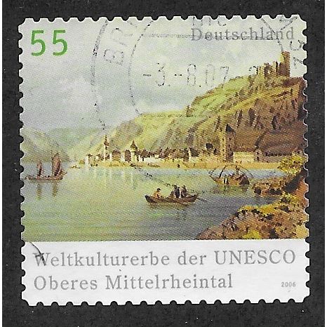 GER 2006 €0.55 (S/A) 'WORLD HERITAGE SITE -RHINE' FINE USED (EBID60-802)