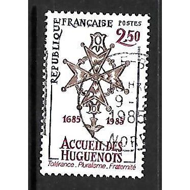 FRANCE 1985 2F.50 FRENCH HUGUE NUTS CROSS SG 2688 FINE USED#