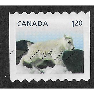 CAN 2014 $1.20 (S/A)' MOUNTAIN GOAT KID' (BOOKLET) FINE USED (EBID65-733)