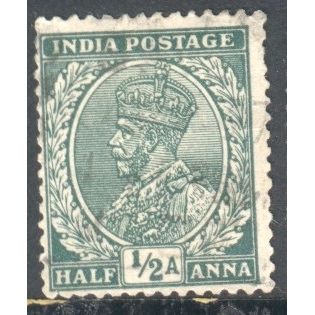 India 1932 - SG 232 - KGV ½a green - used 4