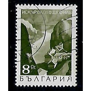 BULGARIA 1968 LANDSCAPES 8s RIVER ISKER GREEN SG 1798 FINE USED