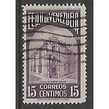 VENEZUELA 1938 15c VIOLET G.P.O. CARACAS SG 510 FINE USED