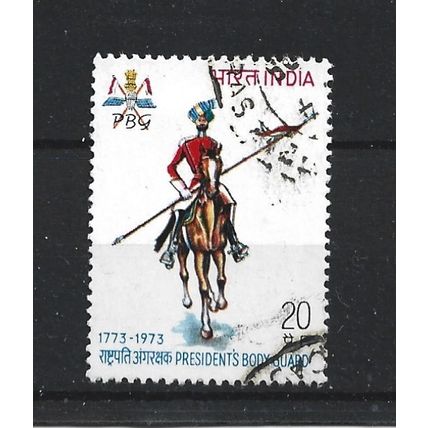 India.Bicentenary of President's Bodyguard stamp.Fine Used.June23