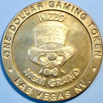 MGM Grand. $1 Casino Token. Las Vegas, NV. Wizzo. R85.