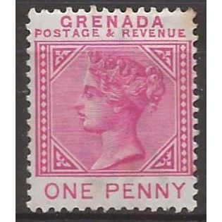 Grenada 1887 SG40 1d Carmine Mounted Mint .