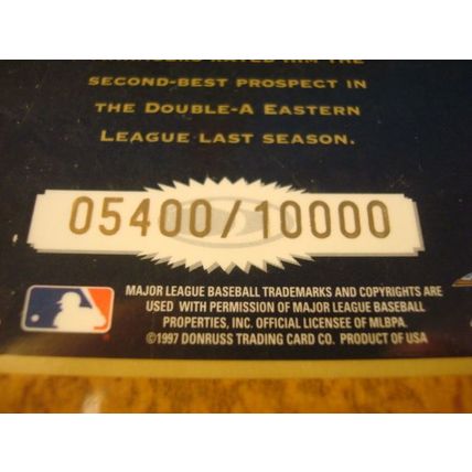 1997 Donruss, Rookie Diamond Kings, #'d 5400/10000, SCOTT ROLEN, Phillies #3