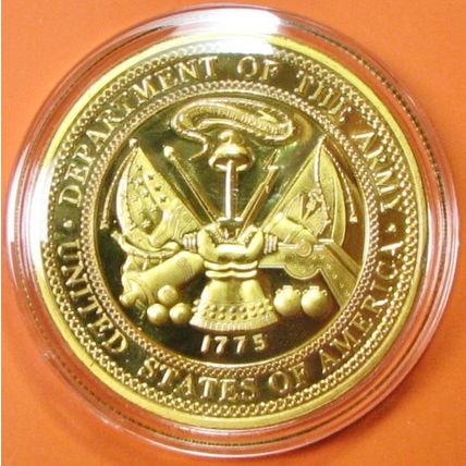 US Army, Medical Corps. Challenge Coin. 1.50". 66b.