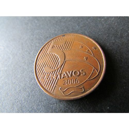 2006 BRASIL FIVE CENTAVOS FREE POST. AAM