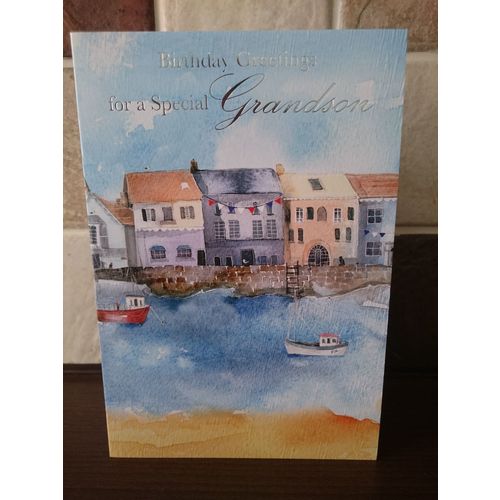 Grandson Birthday Card - Birthday Greetings for a Special Grandson