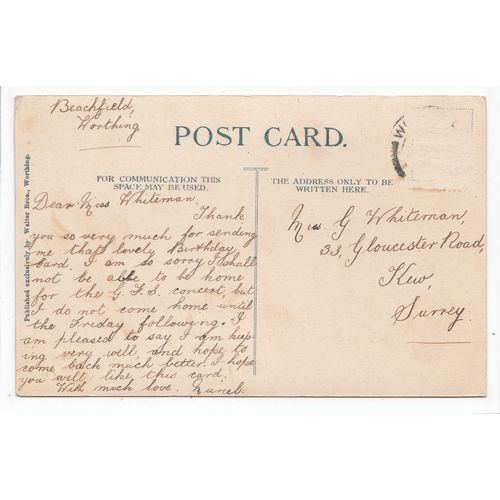 Littlehampton Road Worthing West Sussex Walter Bros Postcard