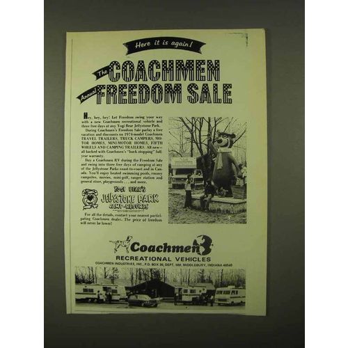 1974 Coachmen RV's Ad - Freedom Sale