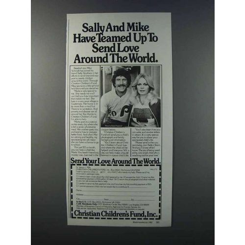 1981 Christian Children's Fund Ad - Mike Schmidt