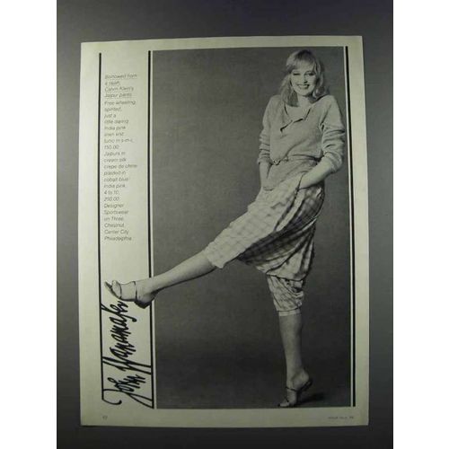1981 John Wanamaker Ad - Calvin Klein Pants & Tunic