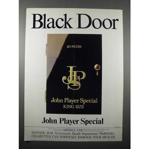 1981 John Player Special Cigarette Ad - Black Door