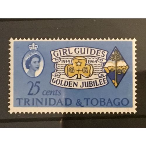 Trinidad & Tobago 1964 Girl Guides 25c Jubilee Emblem Mint MNH SG309 Sc114 stamp