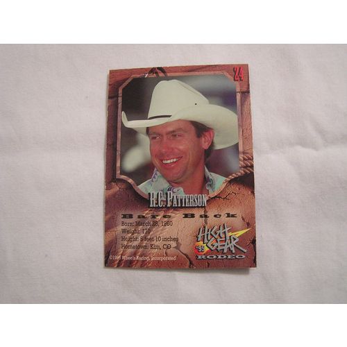 H.G. Patterson 1995 High Gear Rodeo Silver base NO. 24