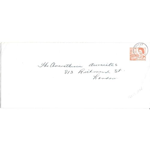 Canada #EN86a Centennial Postal Sta. Flurescent Ink Variety Centennial USED