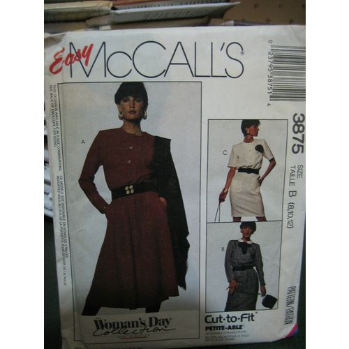Vintage McCall's 3875 Woman's Day Collection Misses Dress Pattern - Size 8