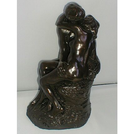 COLD CAST BRONZE, NUDE COUPLE KISSING, Circa 1980's. Absolutely Stunning, Mint.