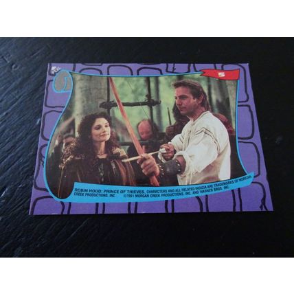 1991 Topps Robin Hood Prince of Thieves Sticker Card # 5 Happily Ever After