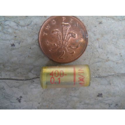 Wima Durolit Audio Paper Capacitor. NOS 0.1µ MFD 400V Vintage Valve Amplifier