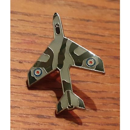 UK United Kingdom RAF Royal Air Force Aeroplane Pin Badge - Hawker Hunter