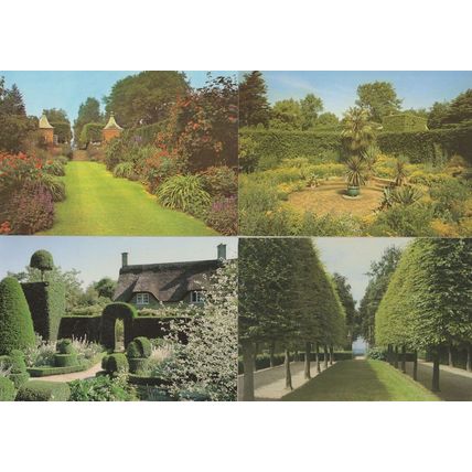 Hidcote Manor Gardens Chipping Campden Gloucester 4x Postcard s