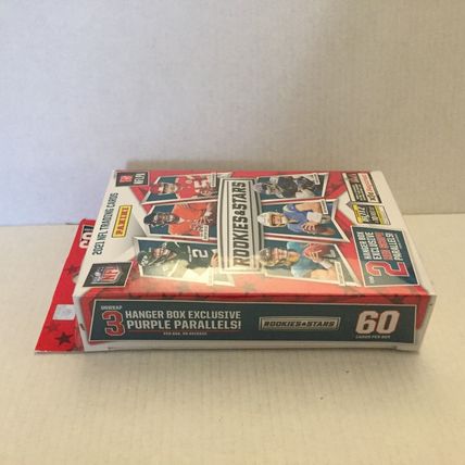 NEW 2021 Official NFL Panini Rookies & Stars Trading Cards Hanger Box - 60 Cards