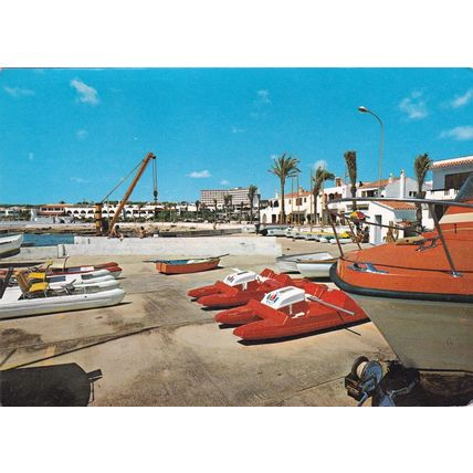 Menorca San Luis Paseo Maritimo Spain Postcard unused creased
