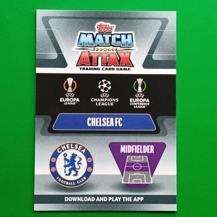 Mason Mount 100 Club Topps Match Attax Chrome 2021/22 Card #190