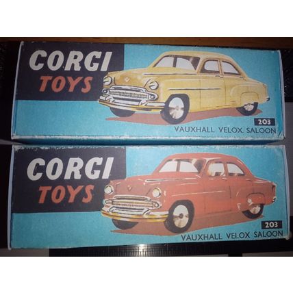 Corgi 203 Vauxhall Velox Saloon Repro/Copy/Replica Box