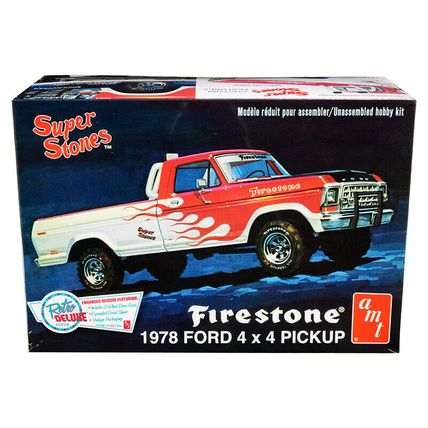 Skill 2 Model Kit 1978 Ford 4x4 Pickup Truck "Firestone Super Stones" 1/25 Sc...