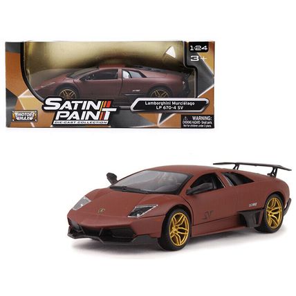 Lamborghini Murcielago LP 670-4 SV Matte Brown 1/24 Diecast Model Car by Moto...