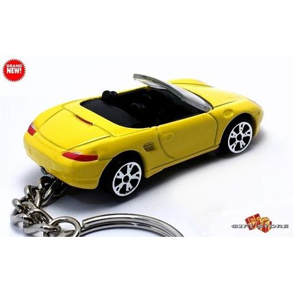 RARE KEYCHAIN YELLOW PORSCHE™ BOXSTER CUSTOM Ltd. Ed. GREAT GIFT NOVELTY
