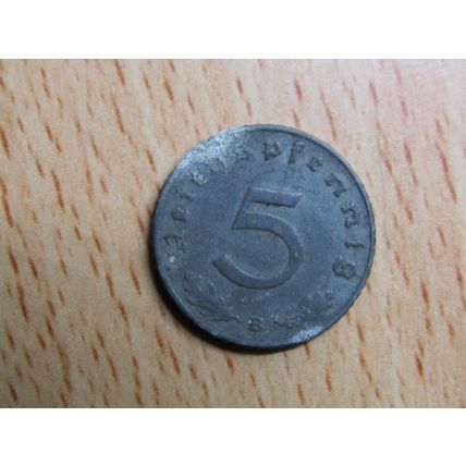 1940b 5 Pfennig Germany Third Reich Coin