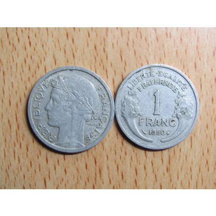 France Republic 1950 1 Franc Coin
