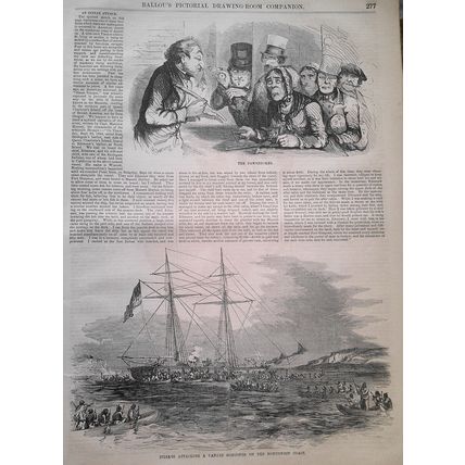 Ballou's Pictorial May 2, 1857. Digger Indians of CA; Oriskany & King's Mountain
