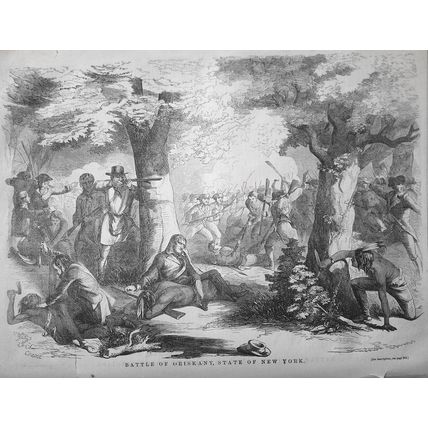 Ballou's Pictorial May 2, 1857. Digger Indians of CA; Oriskany & King's Mountain