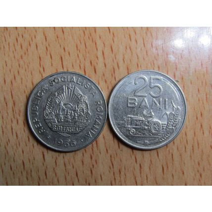 Romana 1966 25 Bani Coin