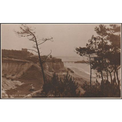 Durley Chine, Bournemouth, Hampshire, 1918 - Judges RP Postcard