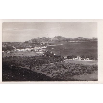 Mallorca Puerto Pollensa Spain Picture card 7 x 4.5cm VGC