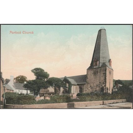Porlock Church, Somerset, c.1905-10 - Valentine's Postcard