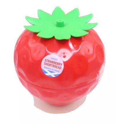Strawberry Shaped Ornament/Storage Red & Green 15 CM Gift Plastic Mothers Day