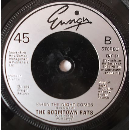 The Boomtown Rats - Someone's Looking At You - 7" Vinyl - 1st Press - Excellent