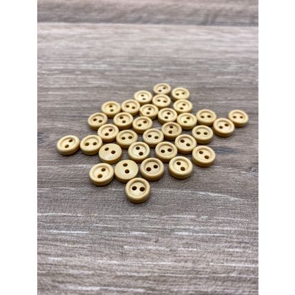 9mm Natural Brown Wooden Buttons Baby Cardigan Handmade Knitting Crafts 2 Hole